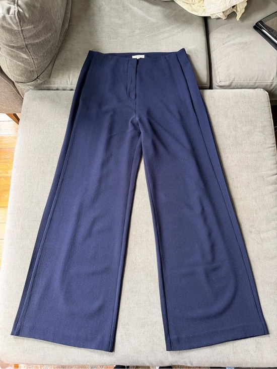 Tyler Boe Pants - Tyler Boe Wide Leg Pants Navy 10